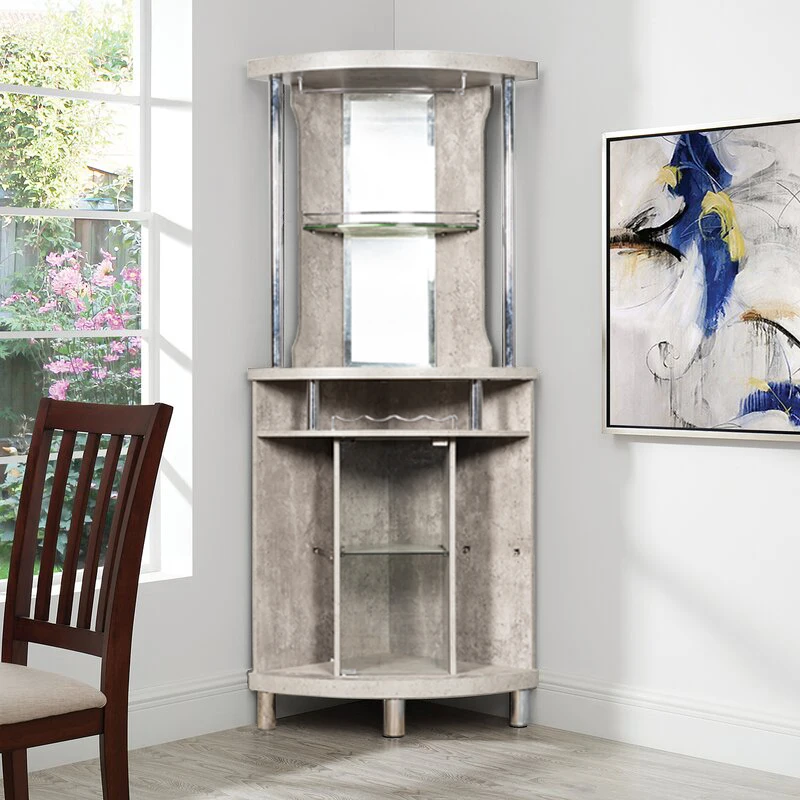 Living Room Showcase Bar Wine Glass Cabinet Bares Esquineros Wooden Corner Bar Cabinet