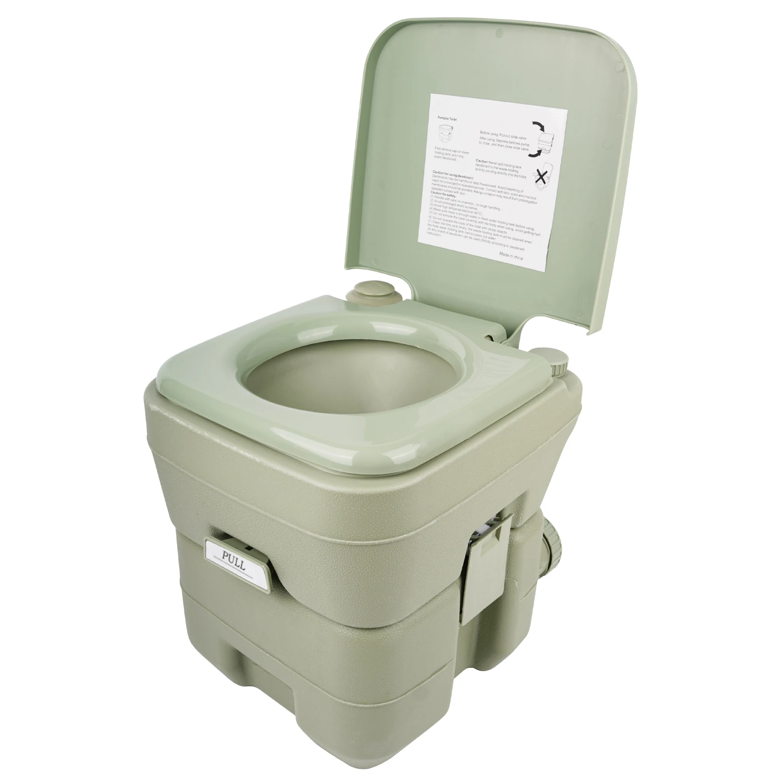 Outdoor Plastic Retractable Portable Mobile Toilet Movable Camping WC Folding Toilet Portable Car With Spray And Bag