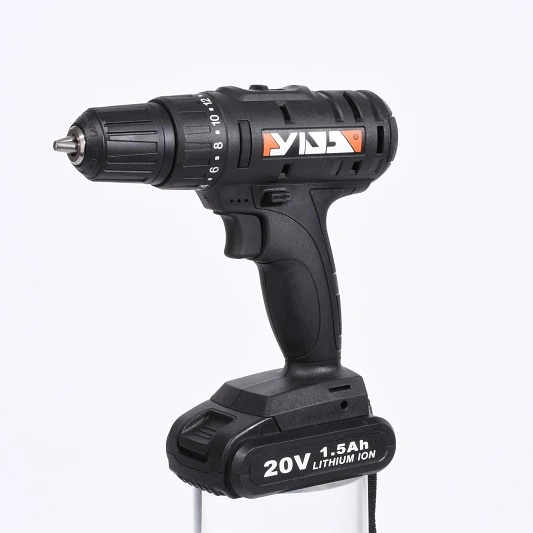 
YIDA Brand YDZ07S-20 Cordless 20V Small Lithium Battery Drill with LED light 