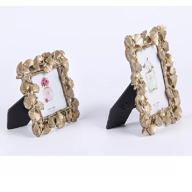 
Ginkgo Leaf Frame Vintage Resin Frame Wedding Graduation Photo Frame 