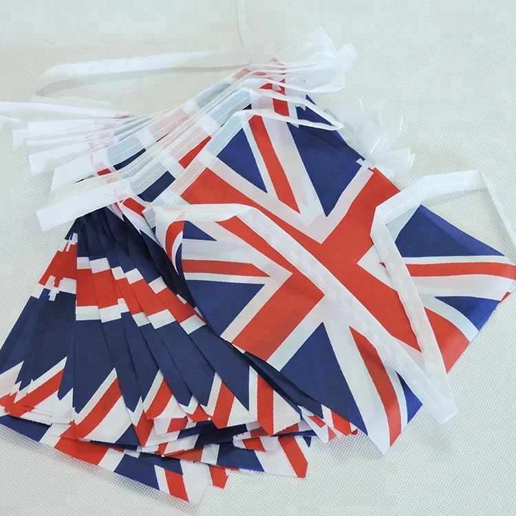 Custom Different Size Union Jack Flags and Bunting with Cheap Price
