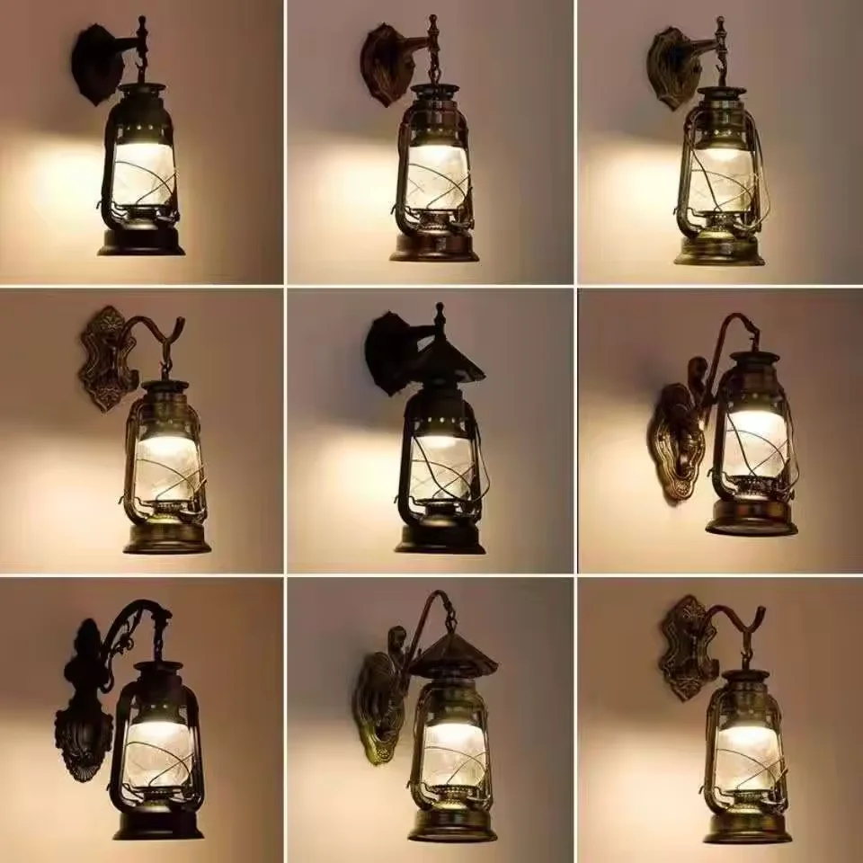 Retro Vintage Wall Sconce Home Decorative Night Light Industrial Simple E27 Iron Art Wall Light For Hotel Living Room Bedside