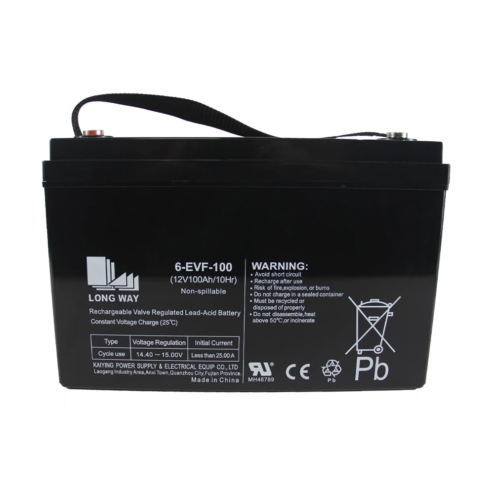 Высокая плотность энергии 12v100ah 80ah гелевая батарея для солнечной системы хранения UPS используется 6-EVF-100 свинцово-кислотная