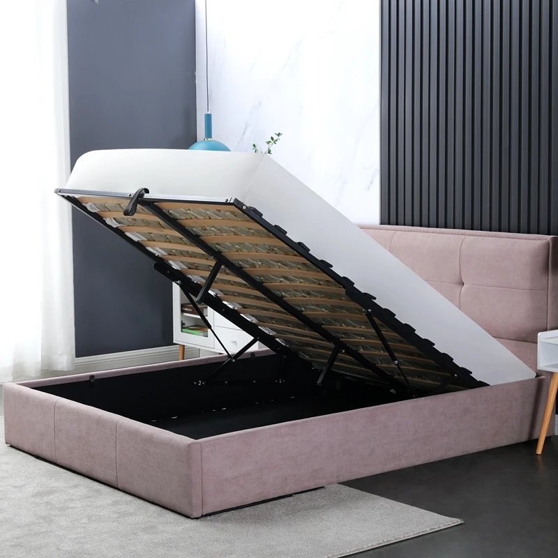 
Прочная двухместная кровать размера king и queen с деревянными ремнями для отеля 