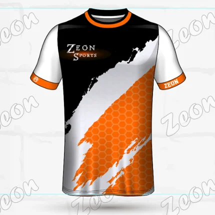 wholesale customized orange design sublimated  factory OEM custom t shirt
