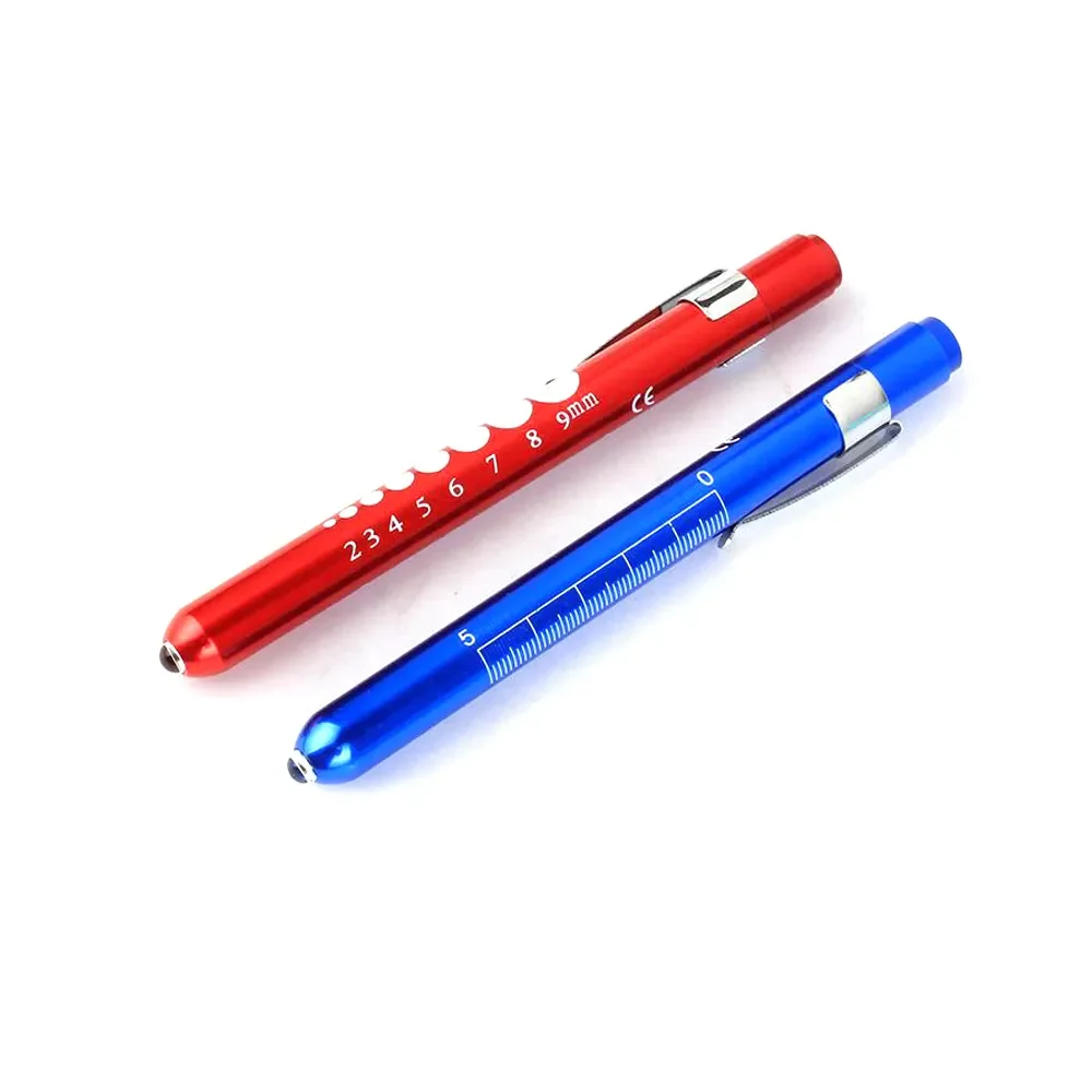 Howlighitng Mini Medical Nurses Doctor Aluminum Pupil Gauge Reusable Led Torch Light Pen Led Light