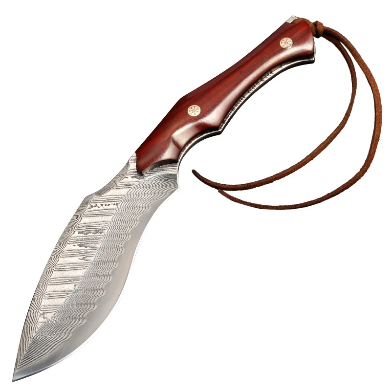 Оптовая продажа OEM дамасский нож для охотничьего ножа с Дамасским охотничьим ножом