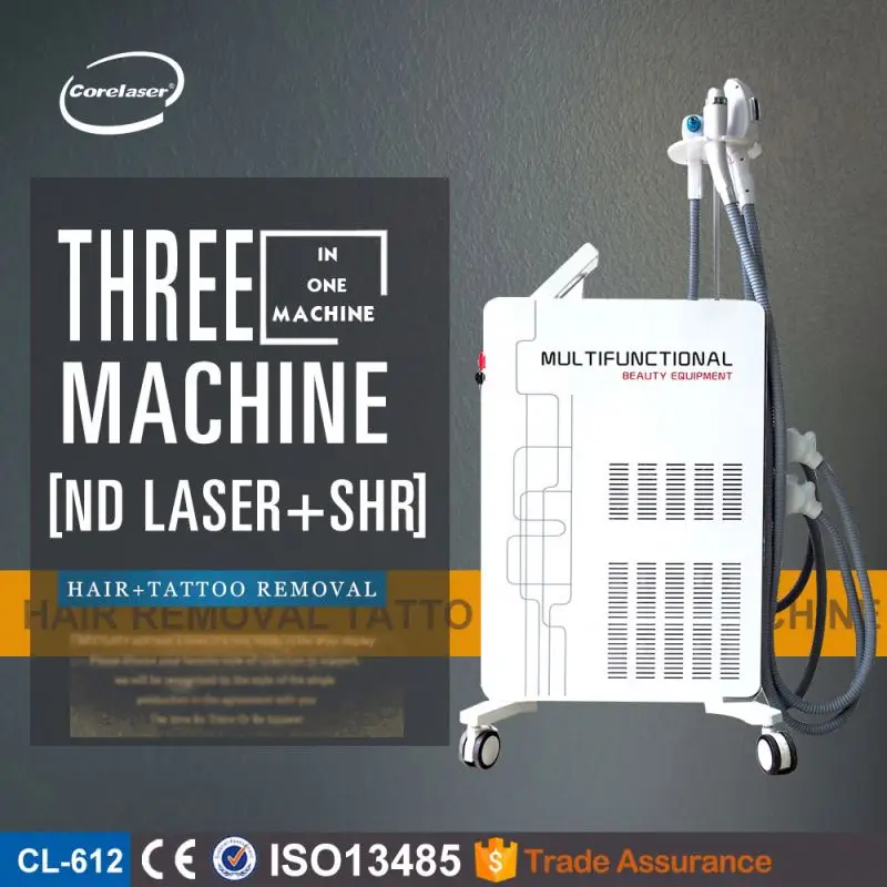 elite / CE approved Elight IPL RF Nd yag laser 3 in 1 multifunction beauty machine