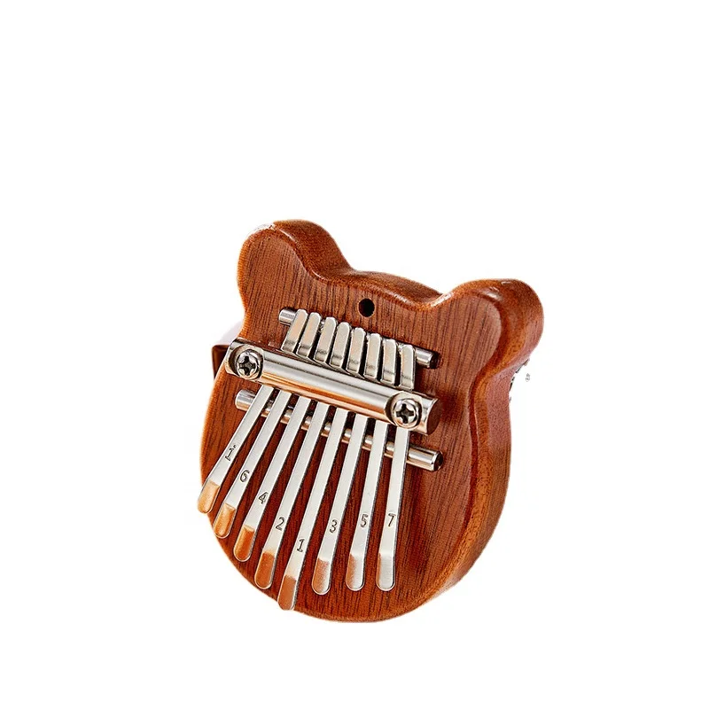 2024 Hot Sales 8 Keys and 17 Keys Portable Thumb Piano Solid Wood Mini Kalimba