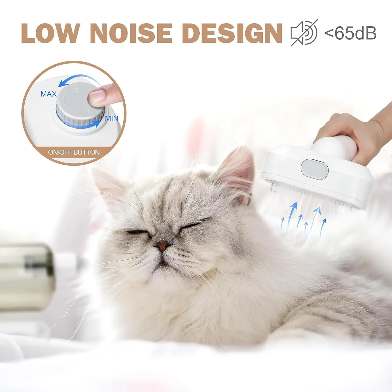 New Upgraded Pet Grooming Kit and Vacuum Pet Grooming Hair Clipper Kit with Strong Suction