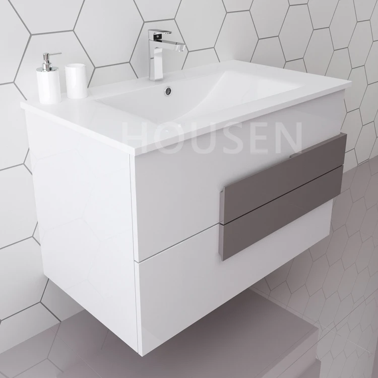 60-150cm Floor Standing Bathroom Cabinet Set Carton Square Modern CAD 7 Times E-co Friendly Painting Soft Closing 20sets
