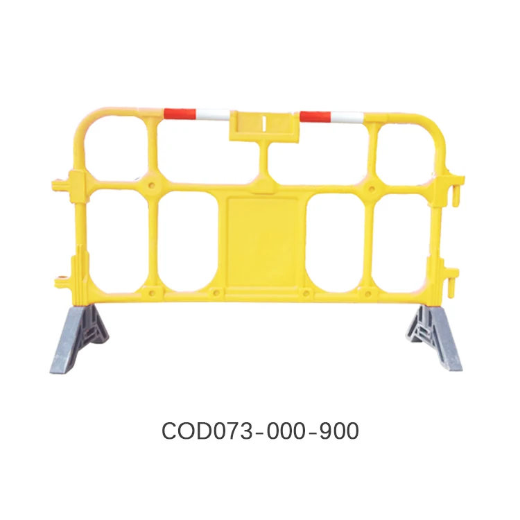 European Standards Durable Yellow Red Blowing Plastic Traffic Barrier Portable Safety Road Barrier Parking Barrier