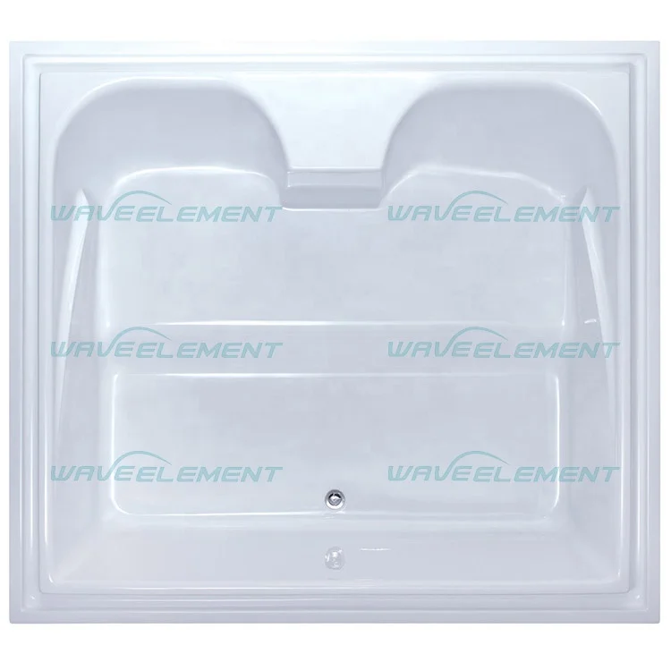 2 person indoor hot tub/ wooden frame bathtub/ luxury massage bathtub with tv