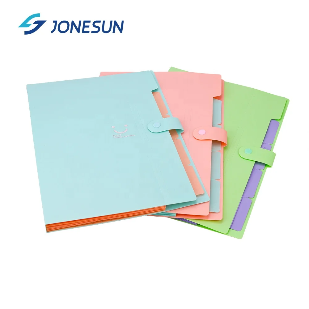 Канцелярские принадлежности для школы разноцветная пластиковая папка формата A4 С 5 Карманами расширяющаяся документов