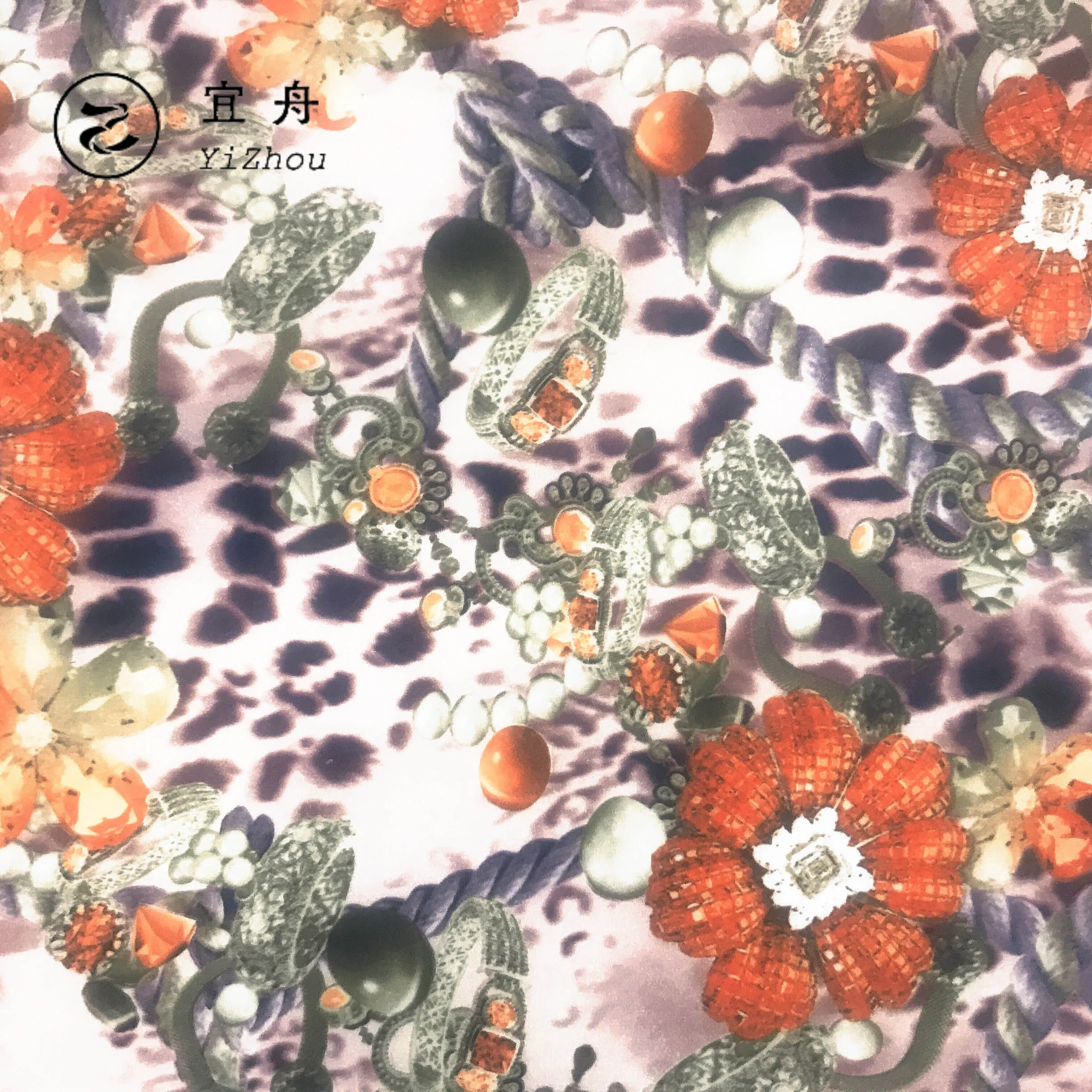 High density taffeta polyester floral printed fabric digital printing lining fabric for down coat jacket