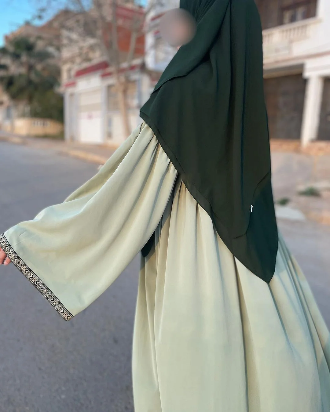 Abaya Dress for Muslim Women 2 Sets Hijab Soft Fashion 2024 New Fashion