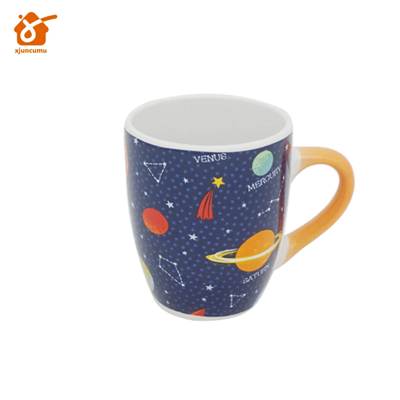 10oz constellation mug stars creative cartoon space dream theme coffee pattern ceramic mug