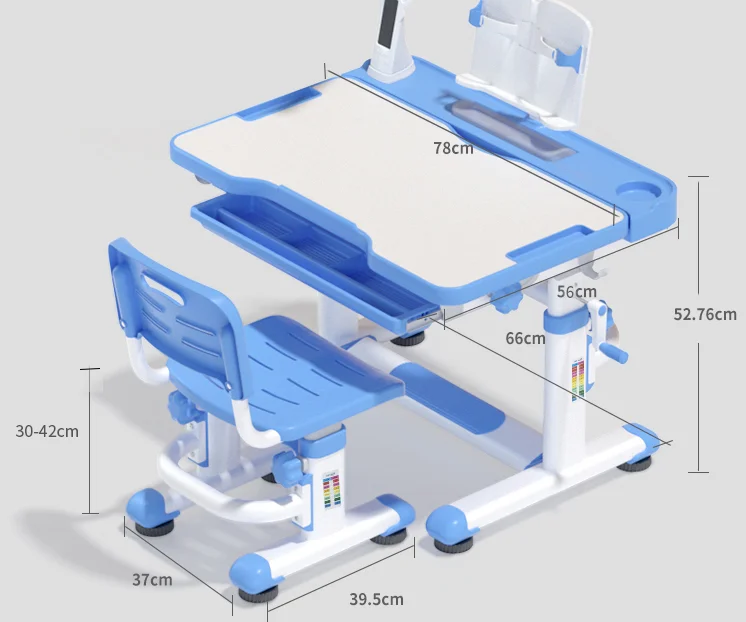 Tongsheng Factory Adjustable Preschool Table Chairs Desk for Lower Primary Kids