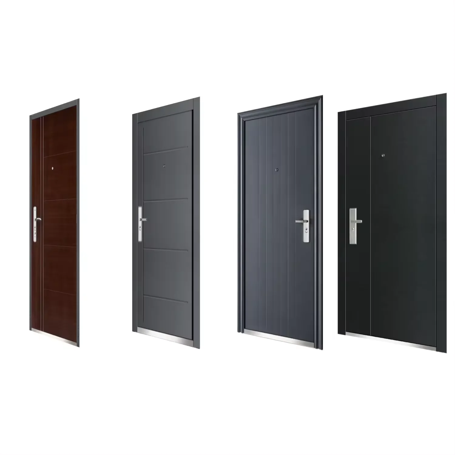 Metal Steel Door Home Main Doors Exterior Security Steel Door For House