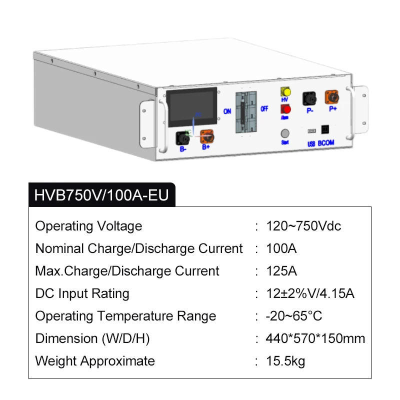Deye BOS-G Смарт BMS LiFePO4 батареи 51 2 V 100Ah 5.12Kwh аккумуляторной