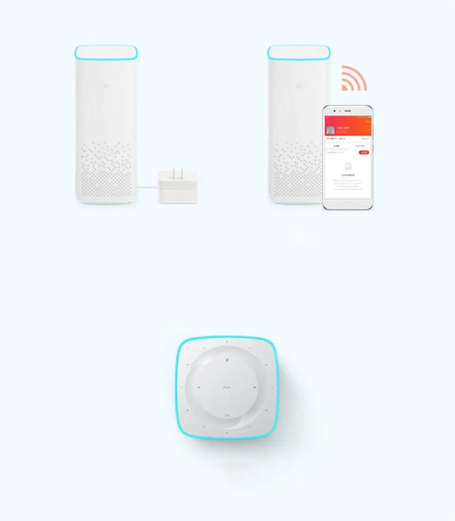 Xiaomi MI AI Колонка Wifi BT голосовое дистанционное управление домашний помощник портативный умный дом свет музыкальный