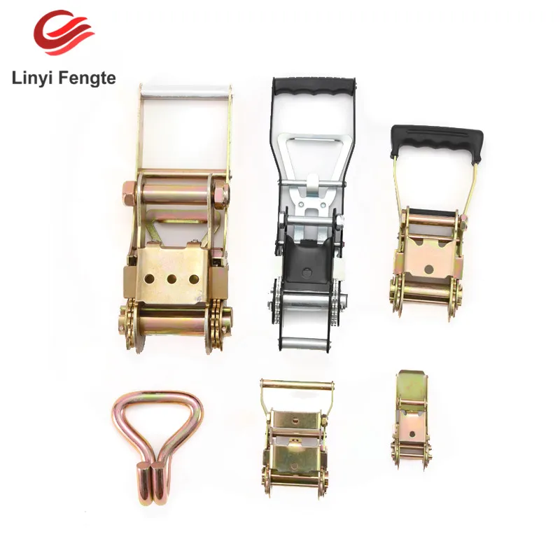 Durable 3 INCH Steel Coated Ratchet Tie Down Ratchet Buckle For 75Mm Straps