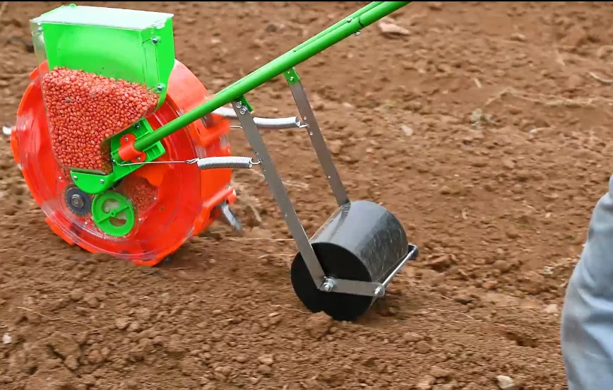 New Multi-Row Hand-Pushed Hand-Pushed Planter For Coriander, Sesame And Millet