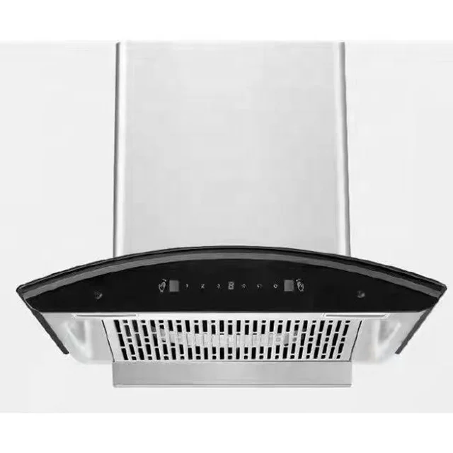 Wholesale t shape  baffle filter Electric Cooker Hood Kitchen Hood Design auto-clean kitchen Chimney Range Hood for india market