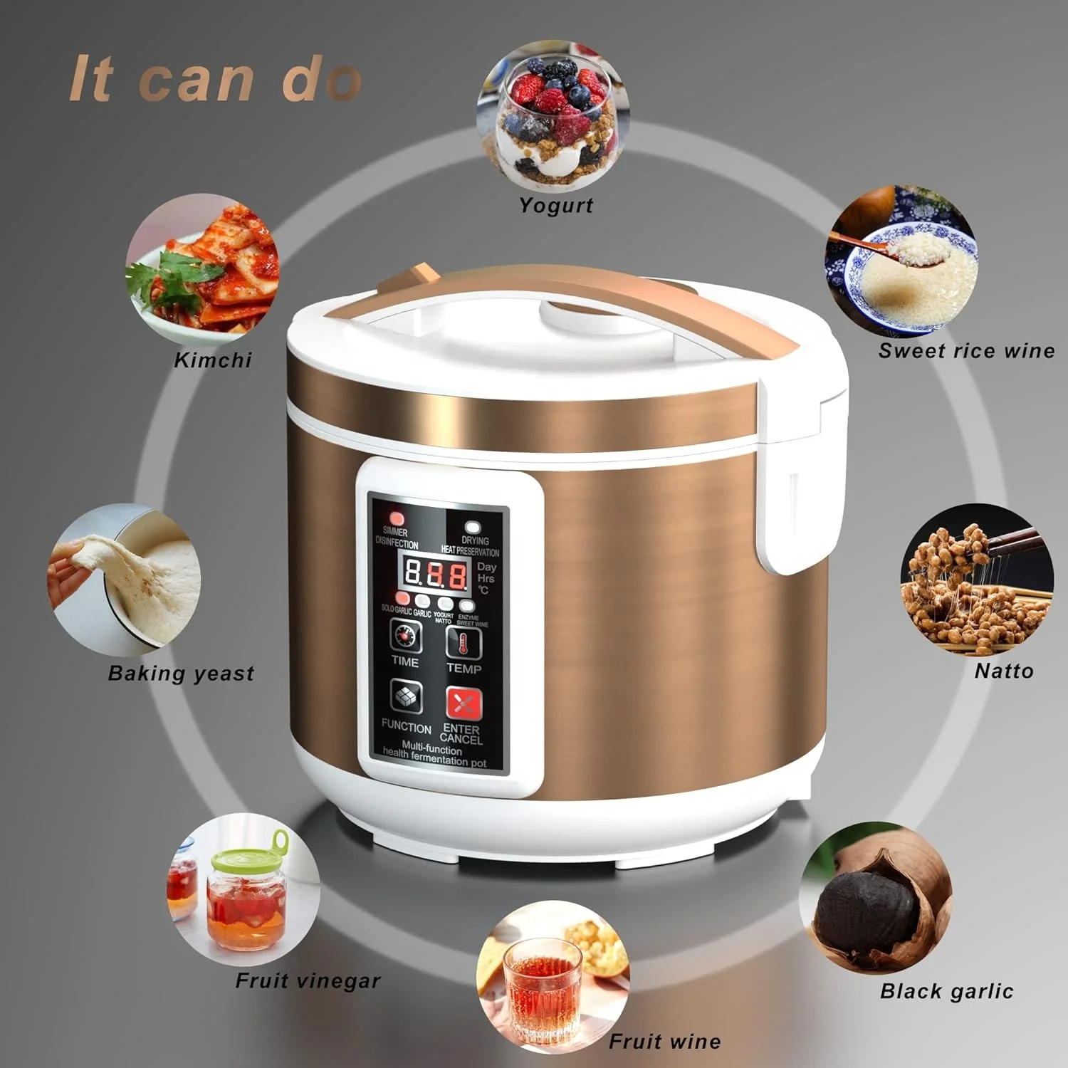 AZK115-2 Small kitchen appliances draining-function manual greek yogurt maker 2024 yogurt maker machine
