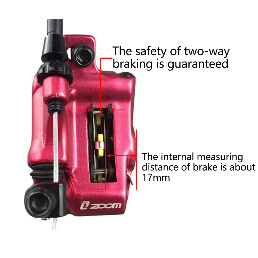 ZOOM Mountain Bike Line Pull Hydraulic Disc Brake Caliper Front Or Rear One MTB Hydraulic Disc Brake Set