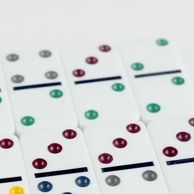 Double 6 Color Dot Dominoes