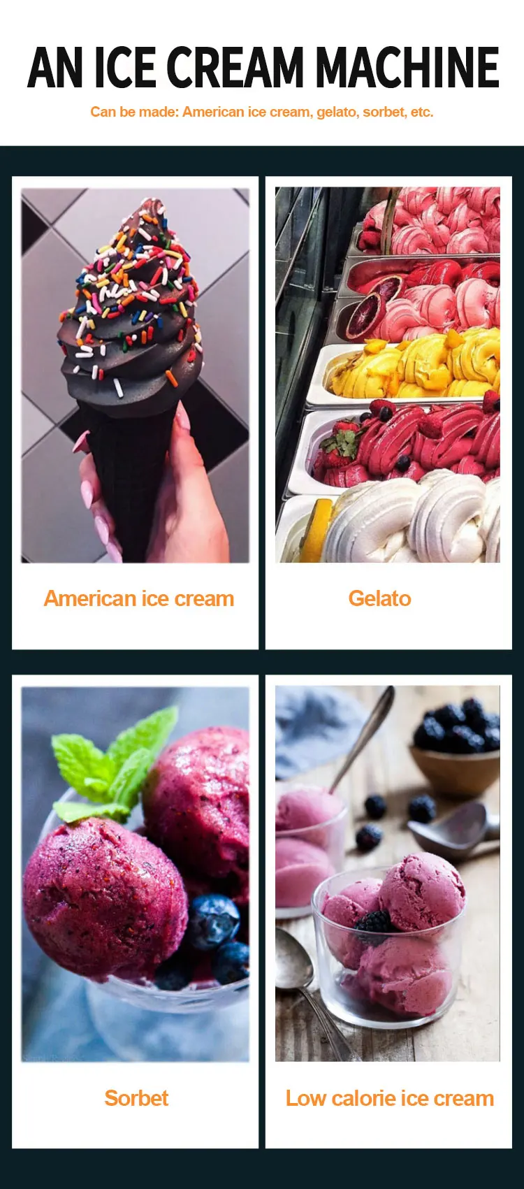 Portable Ice Cream Maker Oem High Quality Home Fruit Fast Mini Yogurt Machine Automatic