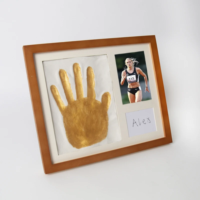 Personalized DIY Activity Ceremony Handprint Photo Frame Commemoration of the Paris Olympics