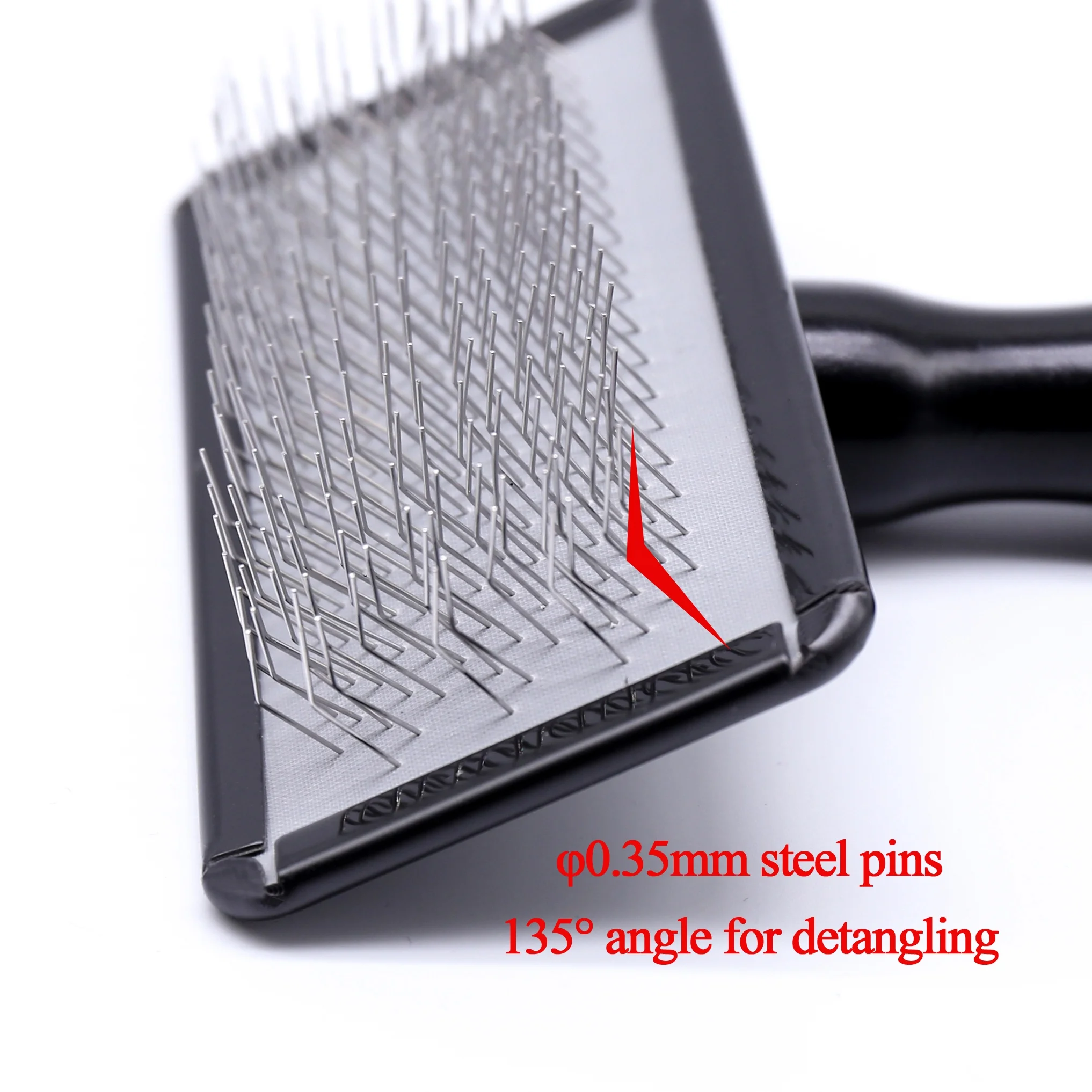 Jw Pet Gripsoft 2 Sided Cleaning Slicker Comb Brush Les Pooch Soft Pin For Dogs Poodles Small