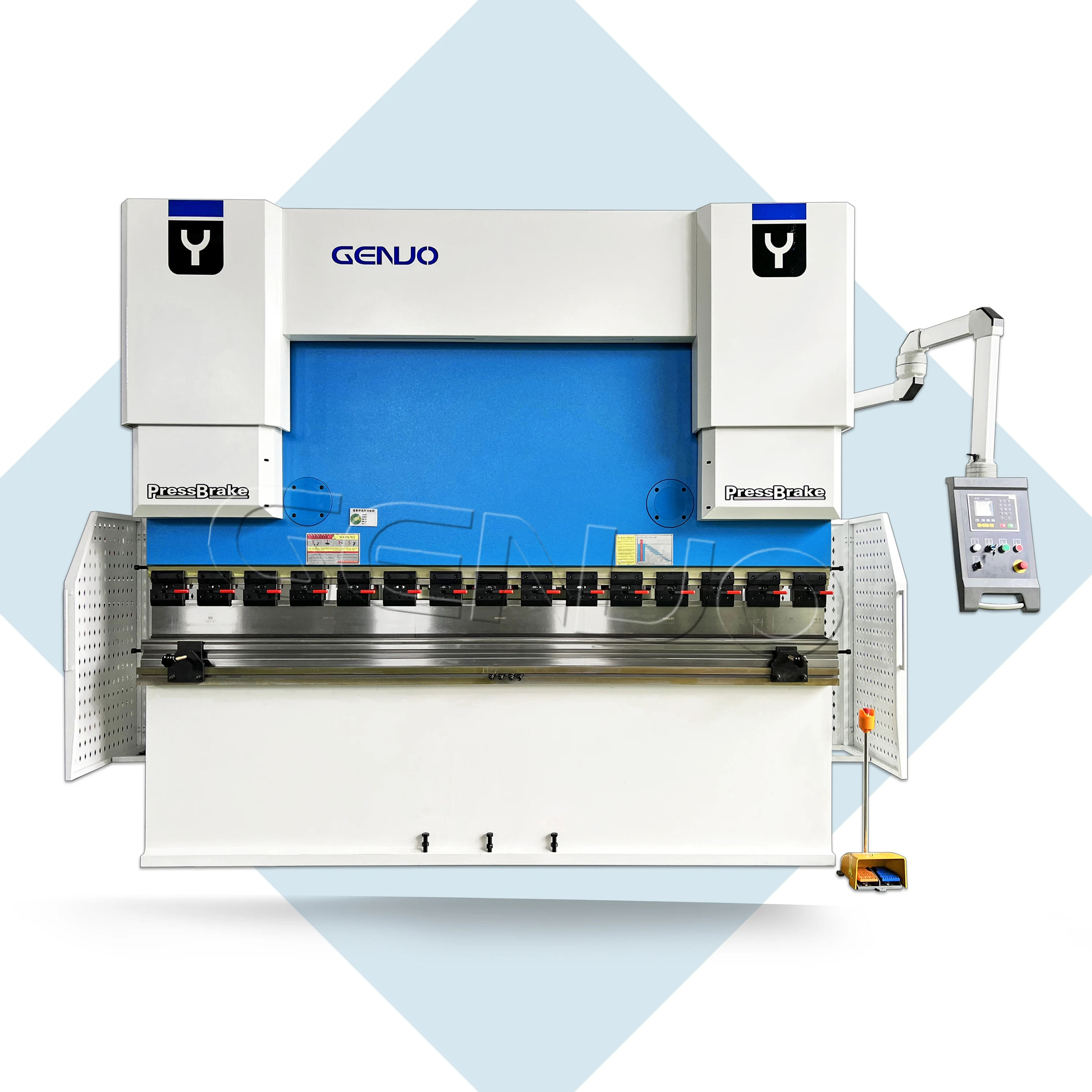 Manual sheet metal bending machine hydraulic press brake with ESTUN E21S control