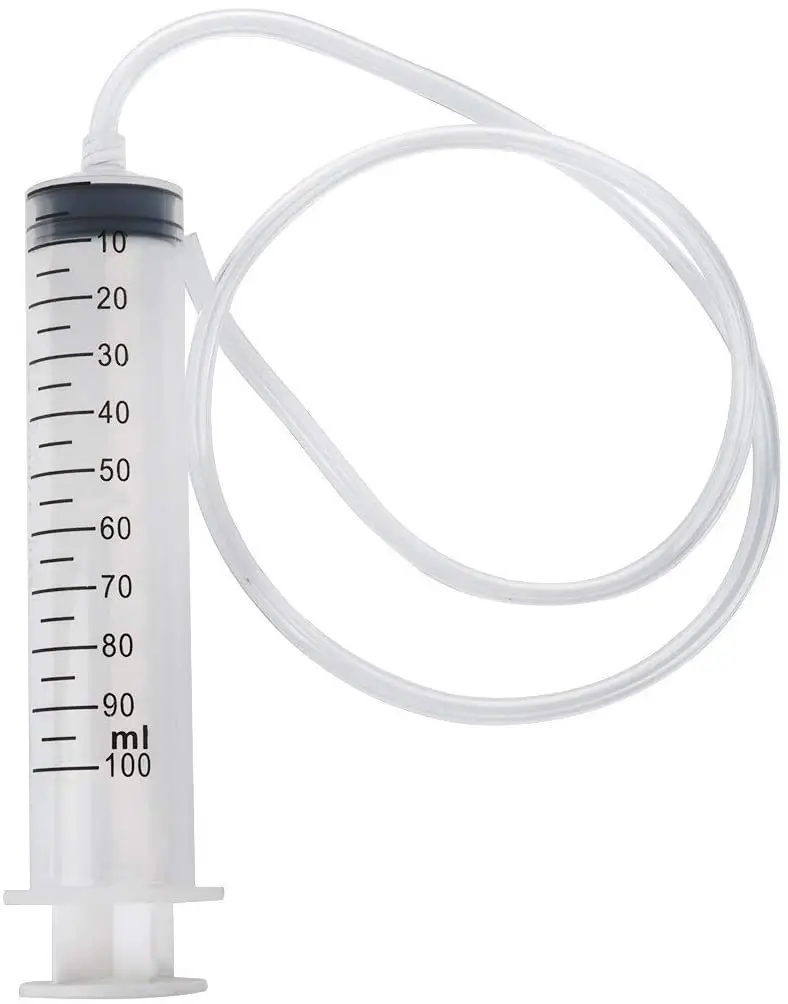
Plastic Syringe 100 ml with Soft Hoses Portable Liquid Syringe 