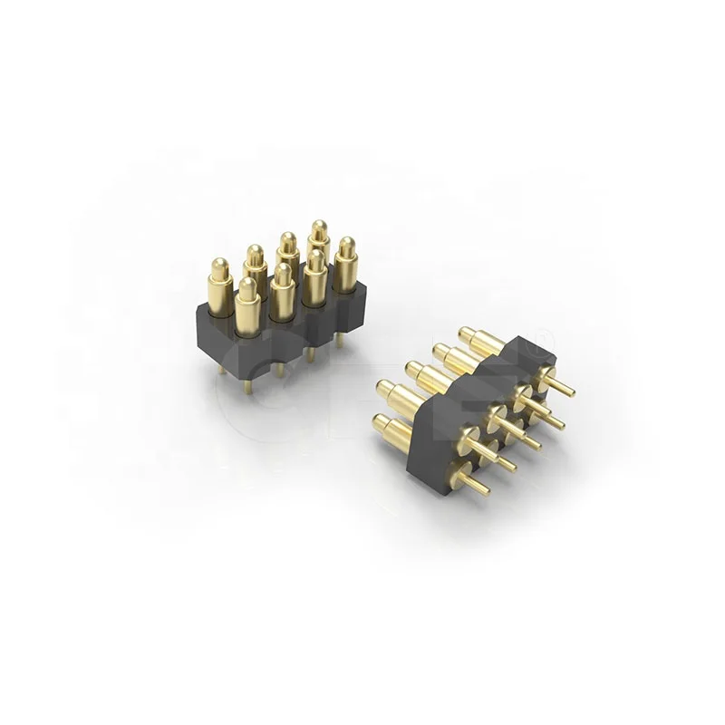 Waterproof 8 pin 2mm pitch pogo pin connector for test skin grease