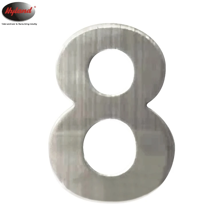 Digital numbers for housing or hotel  Hyland OEM NO08 Apartment door number, Stainless steel material