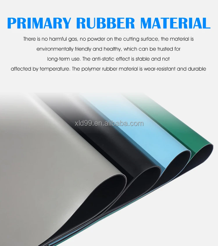 antistatic rubber anti-static grounding poimt floor green anti static table workbench esd-mat roll full antifatigue esd mat
