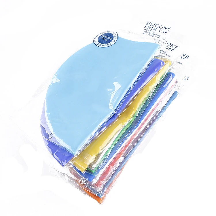 Customize Cartoon Swimcap Printing Logo Brand Silicone Swimming Cap