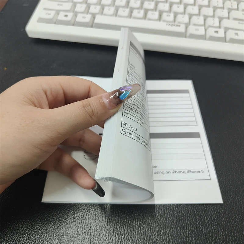 230gsm coated paper Flyer 30 page print logo Fold book print your logo