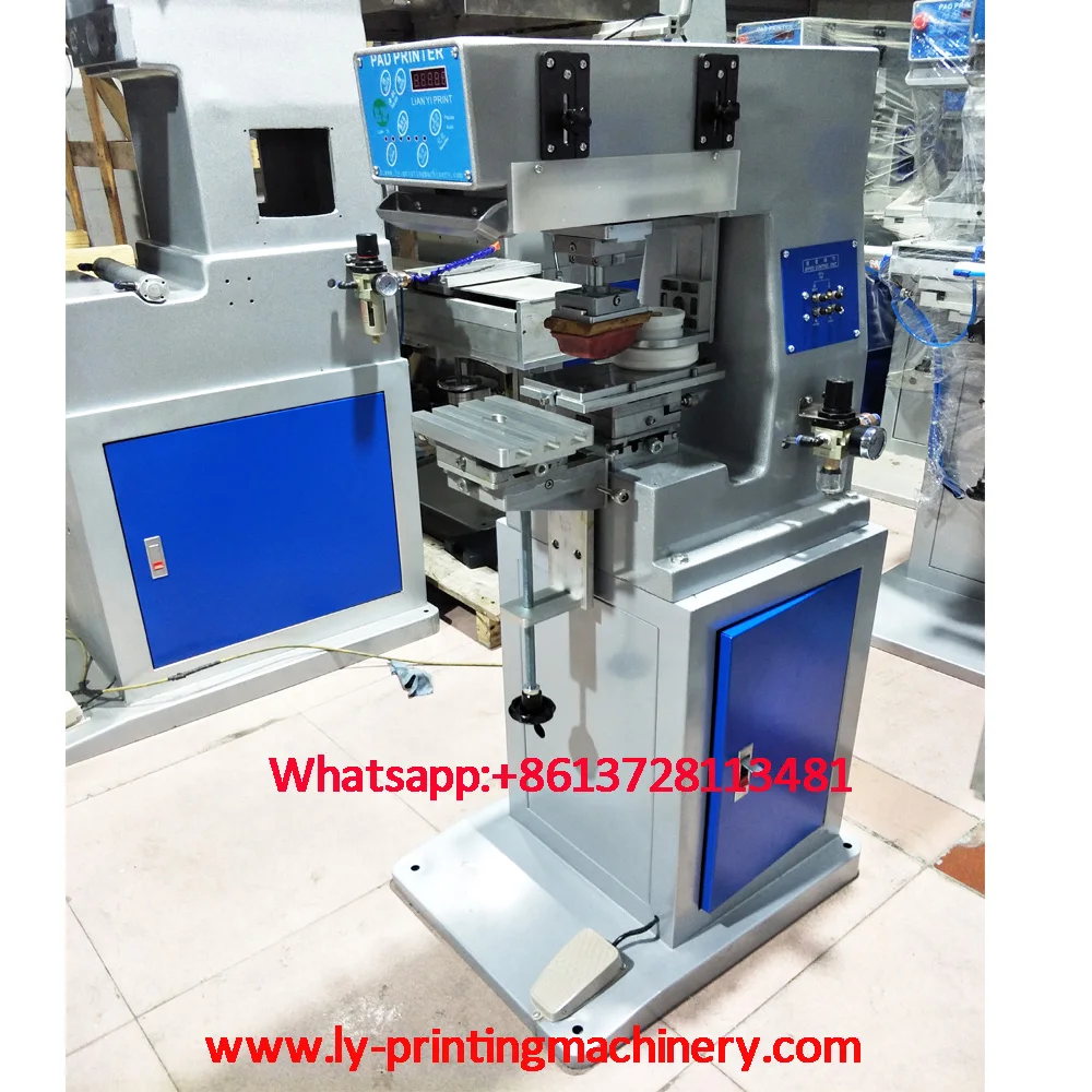 T-shirt logo 1 color pad printer Neck label printing machine