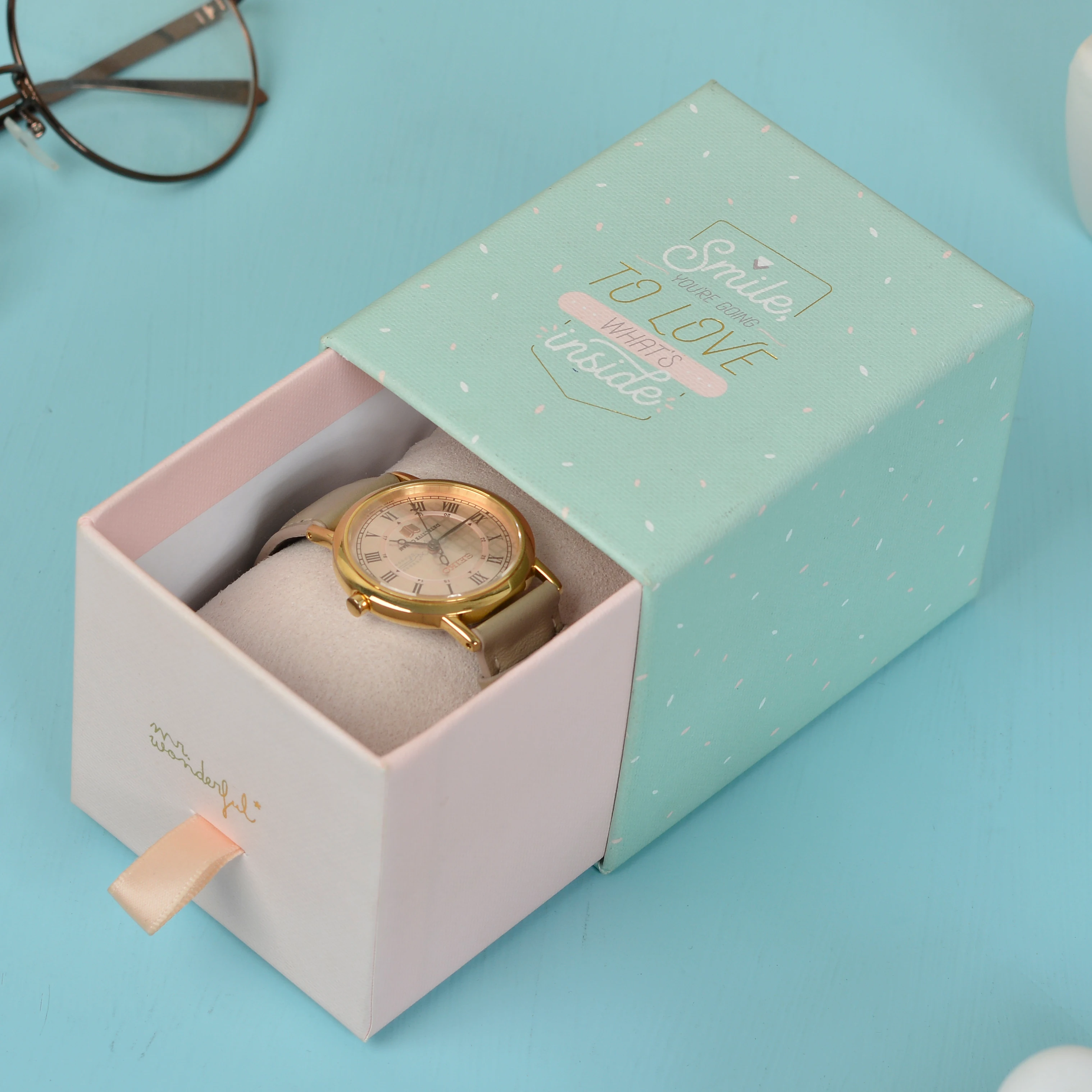 Изготовленный на заказ перерабатываемый слайдер бумажная Подарочная Коробка Ящик картонные ювелирные изделия умные наручные часы упаковочные коробки для часов