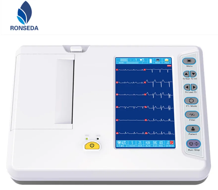 7 inch 12 leads  High Quality low price ECG Machine with printer