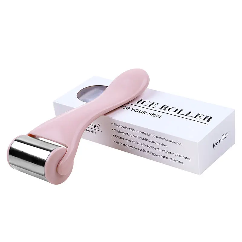 Nickel Free Stainless SteeI Skin Cooling facial massager Ice Roller Facial Neck Lifting Ice Roller