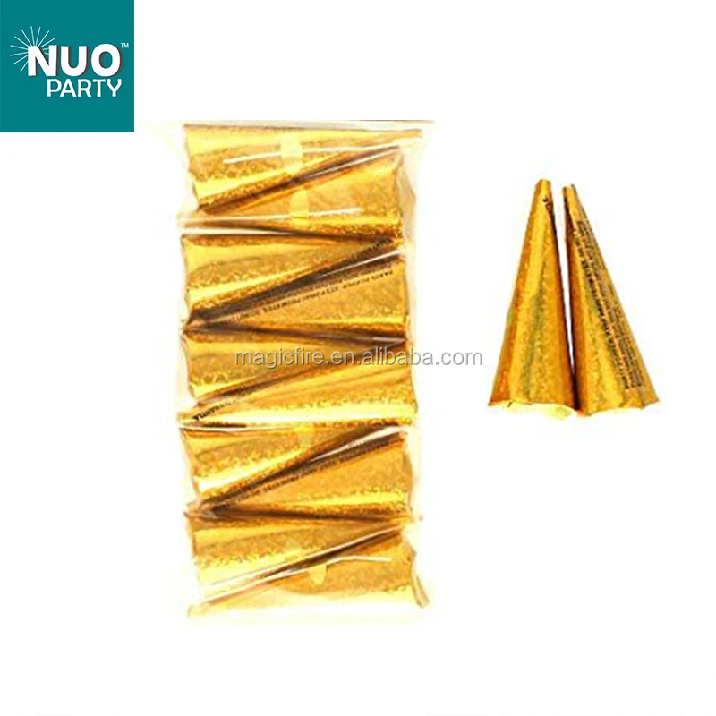 Wholesale small confetti cone party popper fireworks for wedding
