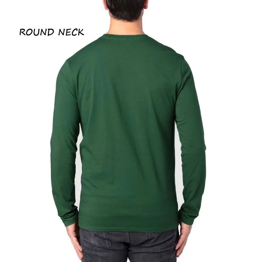 2024 Wholesale Mens Long Sleeve T Shirt Solid Color Sports Casual Long-Sleeved T-shirt Male O-neck T-shirts