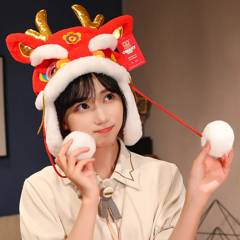 2024 New Year Decorative Hat Spring Festival Gift Mascot Dragon