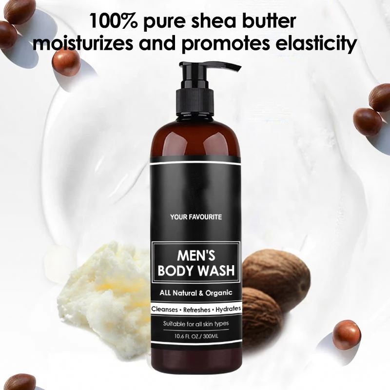 Private Label Natural Body Wash Refreshing whitening Moisturizing mens body wash shower gel