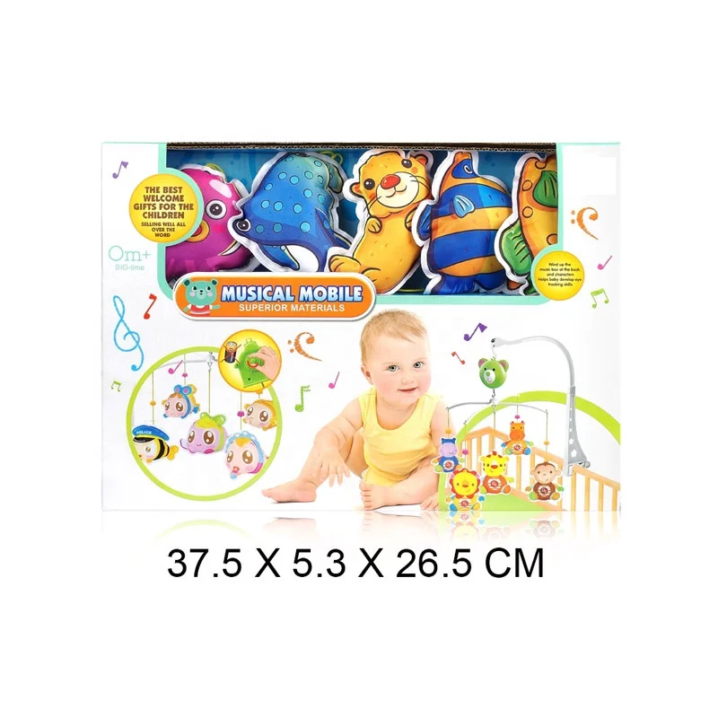 EPT Toys Latest Design Baby Musical Mobile Cute Fish Bed Bell Hanging Toys Baby Crib Mobiles For Newborn